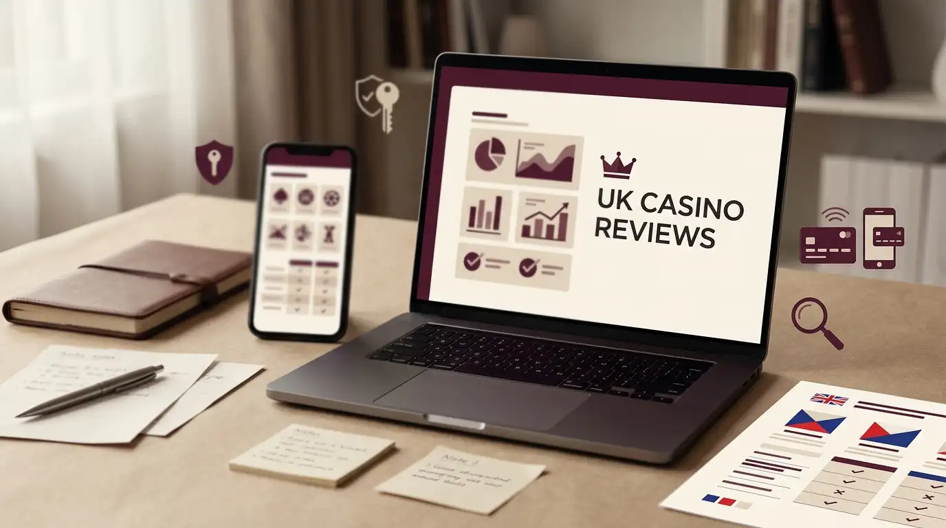 UK online casino comparison across desktop and mobile screens